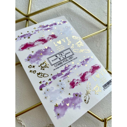 Slider Vs Nails Design combi foil 097